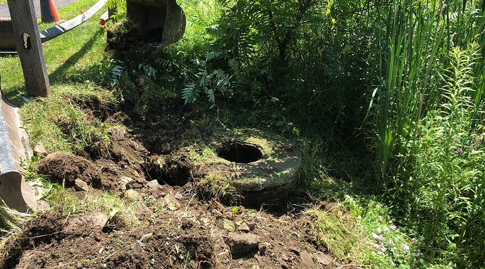 Reset Inlet Structure for Stormwater Pond