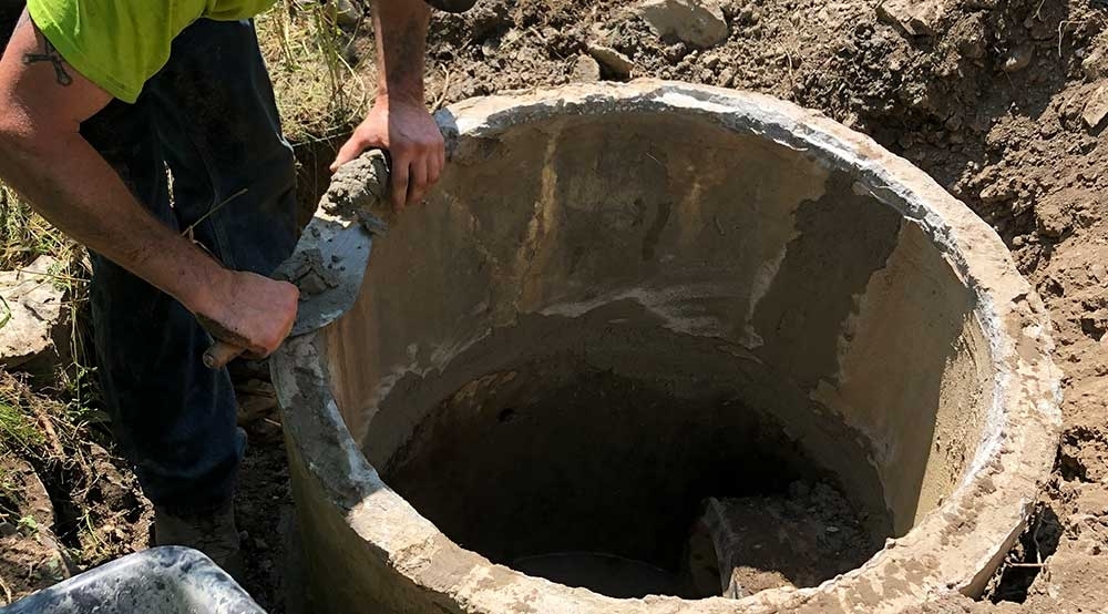 Reset Inlet Structure for Stormwater Pond