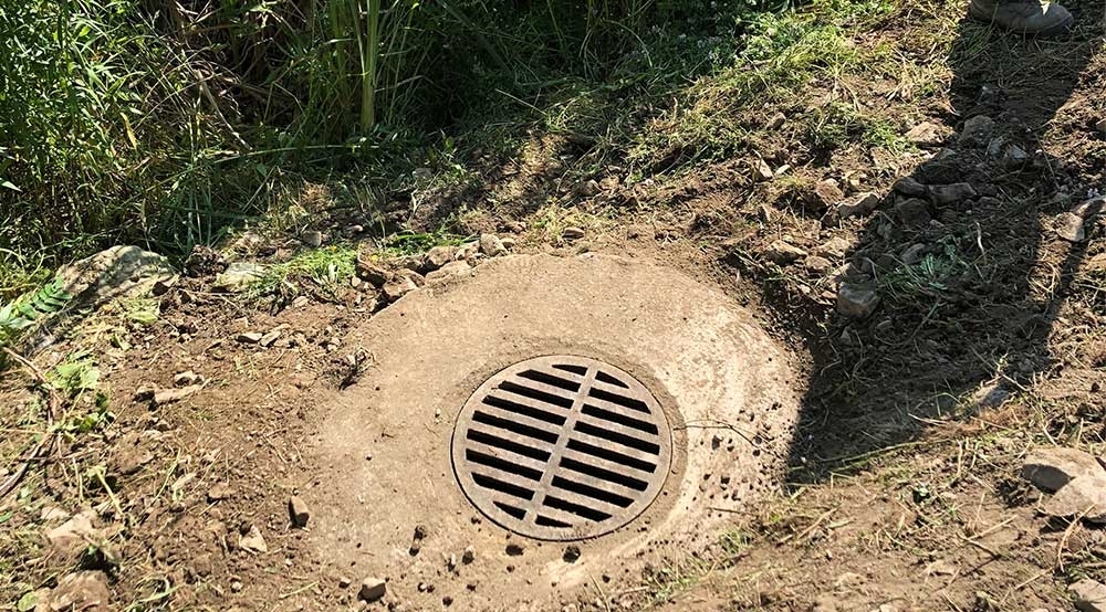 Reset Inlet Structure for Stormwater Pond