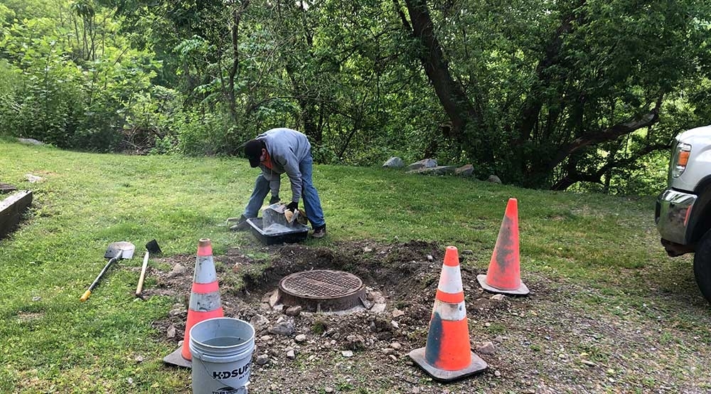 Sewer Manhole Riser Repair