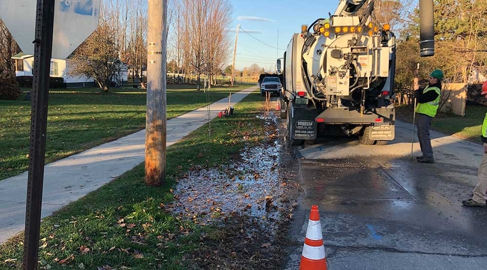 Water Main Repair with Hydro Excavation